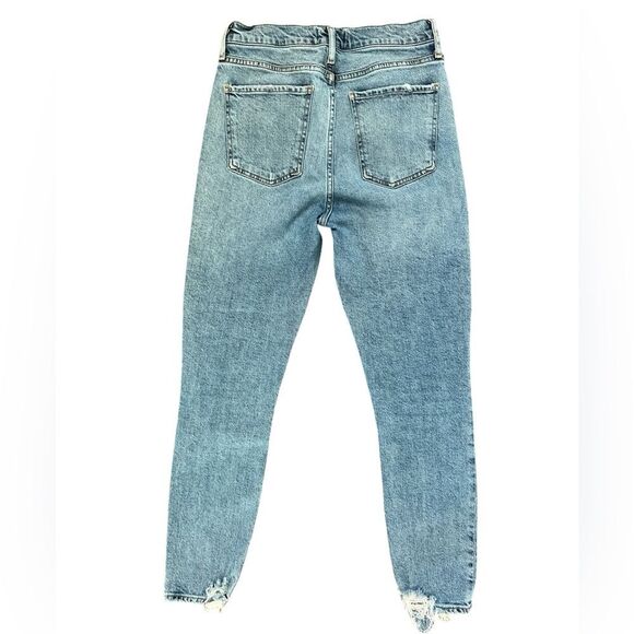 AGOLDE Jeans Size 27 Nico High Rise Slim Fit Denim Cropped Distressed - Picture 3 of 6